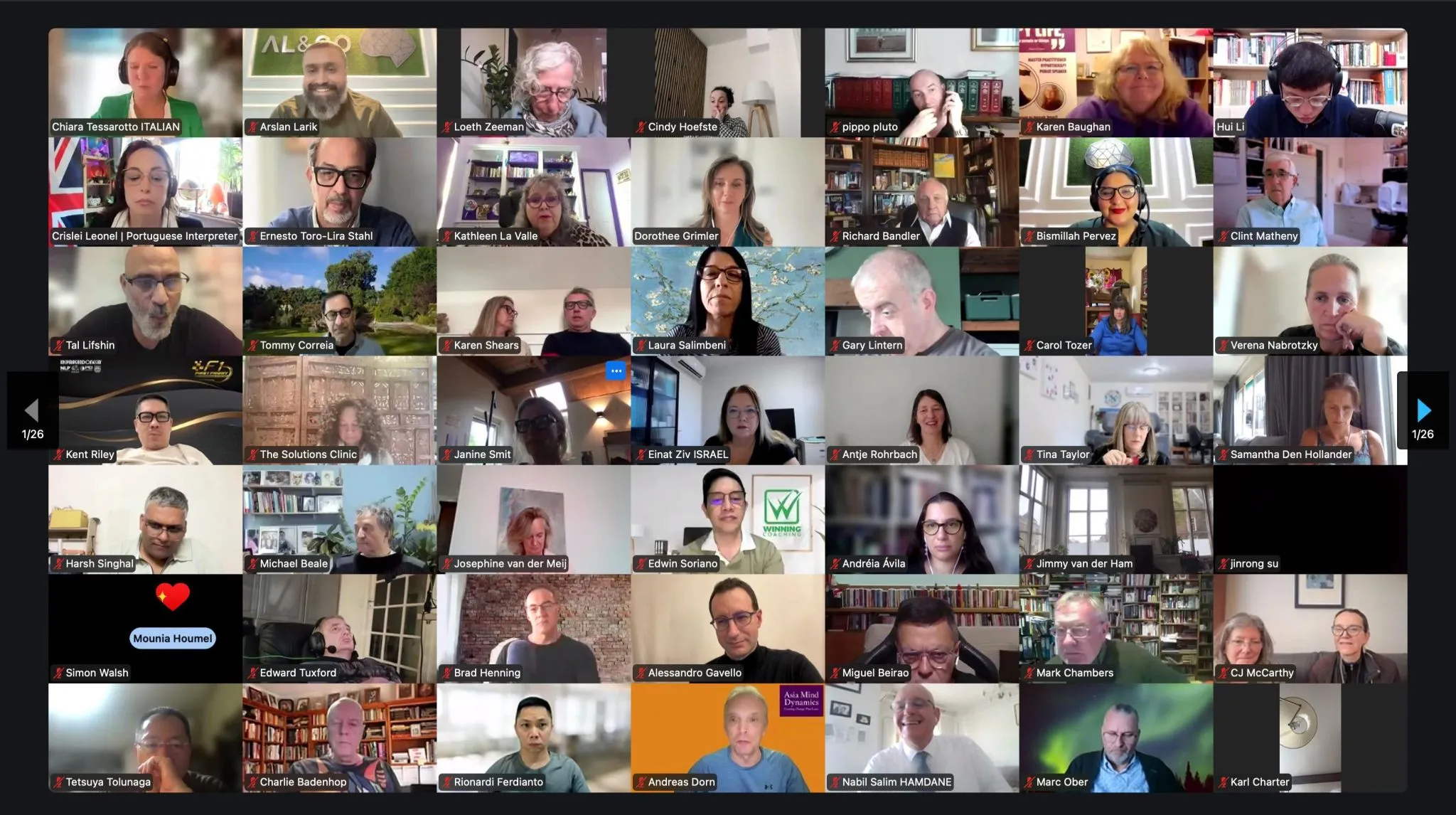 NLP Master Practitioner live session with 60+ participants
